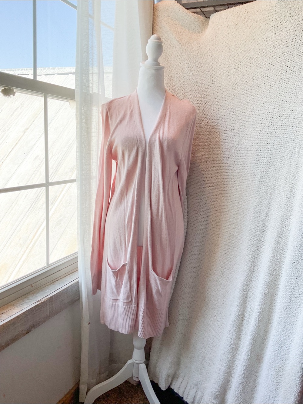 Old Navy Blush Pink Lightweight Knit Cardigan